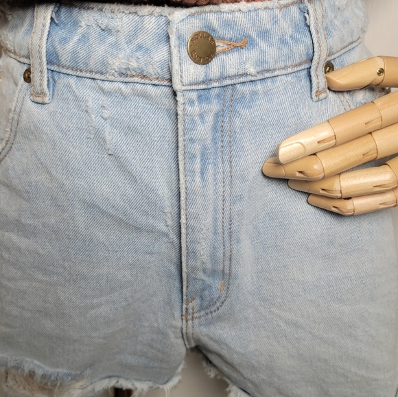 Rolla's Dusters High Rise Slim Shorts Beach Summer Shorts Size 28 - Picture 2 of 9